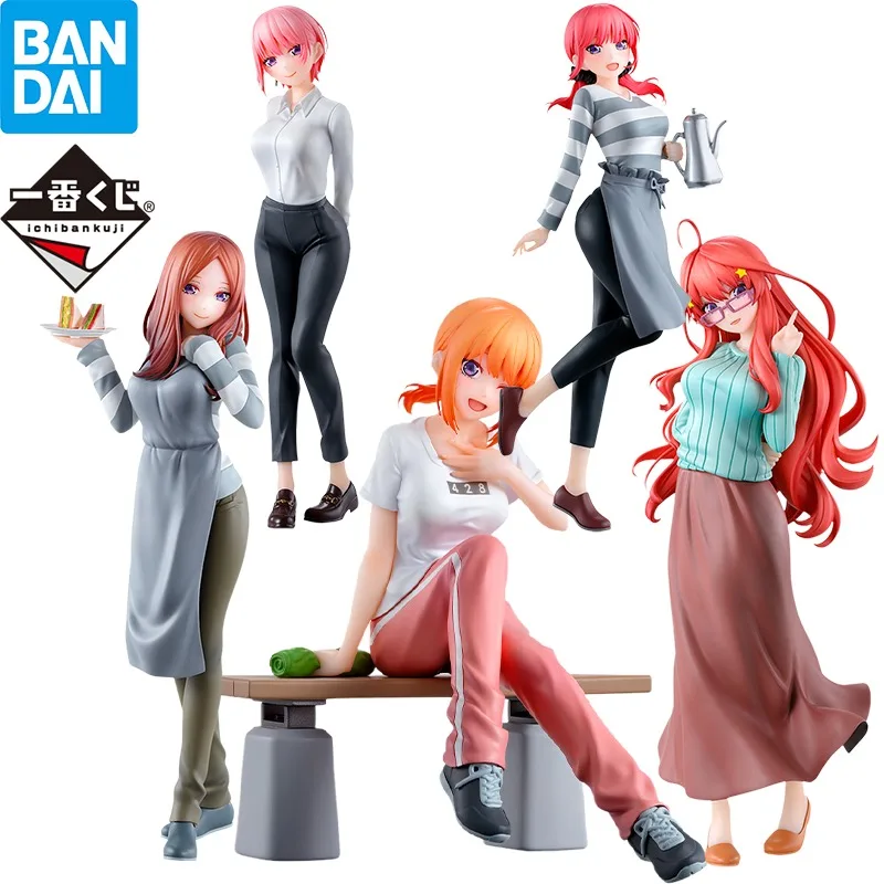 In Stock Bandai Ichiban The Quintessential Quintuplet Ichika Nakano Nino Miku Itsuki 5 Years Later Figure Anime Action Model Toy