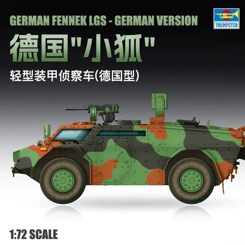 

Trumpeter 07402 Plastic Model Armor Kit 1/72 Scale German Fennek LGS-small Desert Fox for Model Hobby Collection DIY Toys