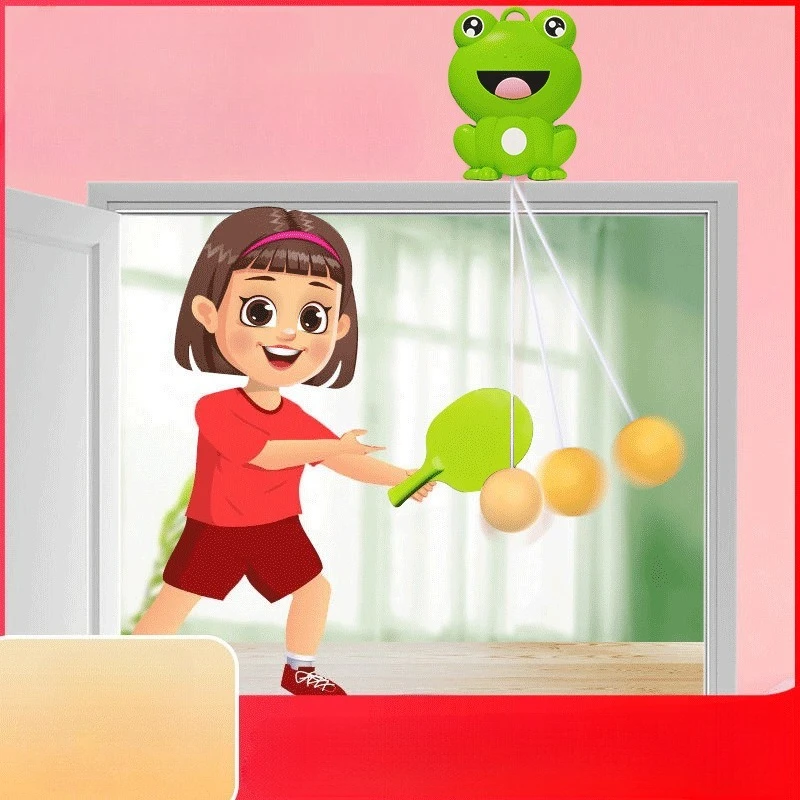 

Hanging Table Tennis Trainer Suspended Home Automatic Wire Collection Serving Machine Parent-child Interactive Ball Trainer