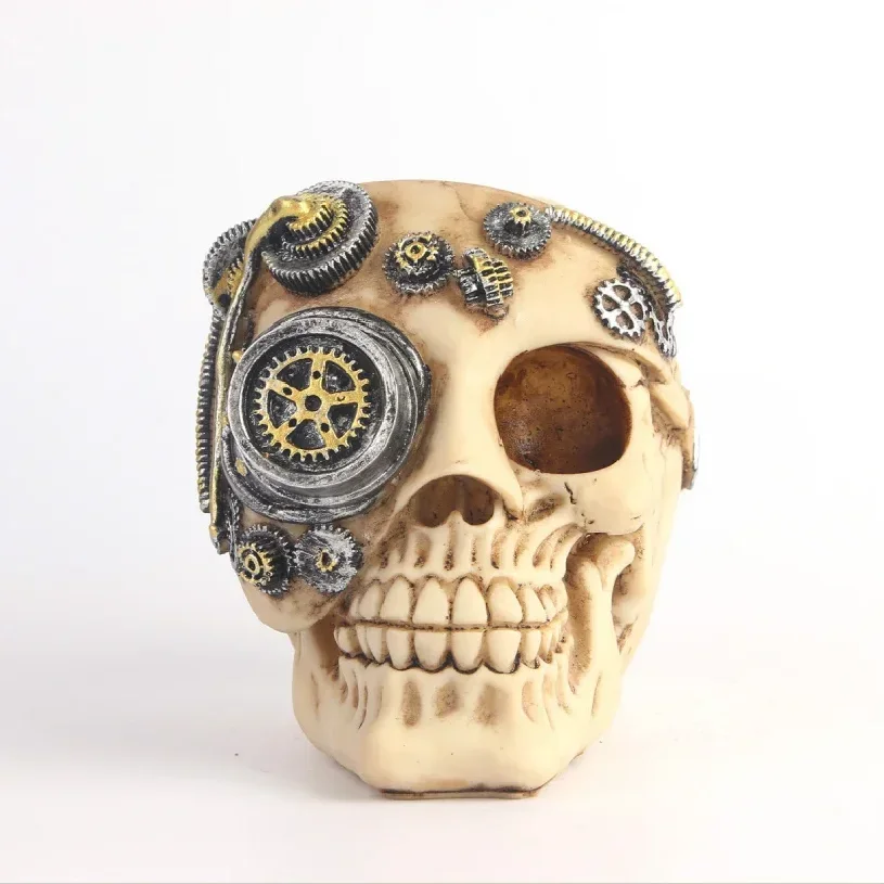 Halloween Gift Nordic Ornament Resin Ghost Personalized Mechanical Skull