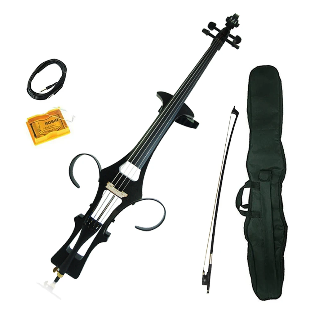 

Kinglos Stringed Instruments Cello for Sale High End Exquisite Black Electric Cello