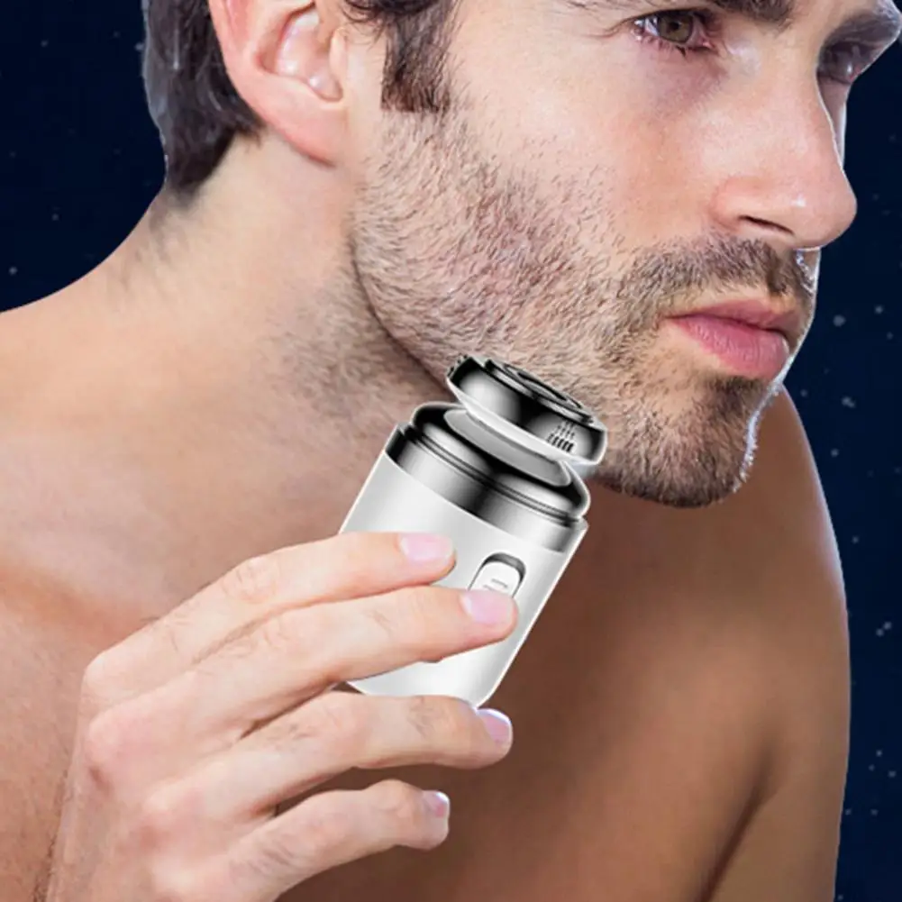 Electric Shaver with Dustproof Cover Sharp Detachable Blade Accurate Shaving Dual Purpose USB Rechargeable Shaver Trip Use