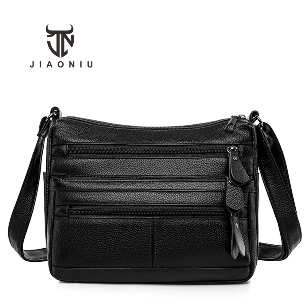 Luxury Designer Solid Color High Quality Leather Ladies Fashion Women Messenger Bags Multifunctional Ladies Mobile Phone Purse