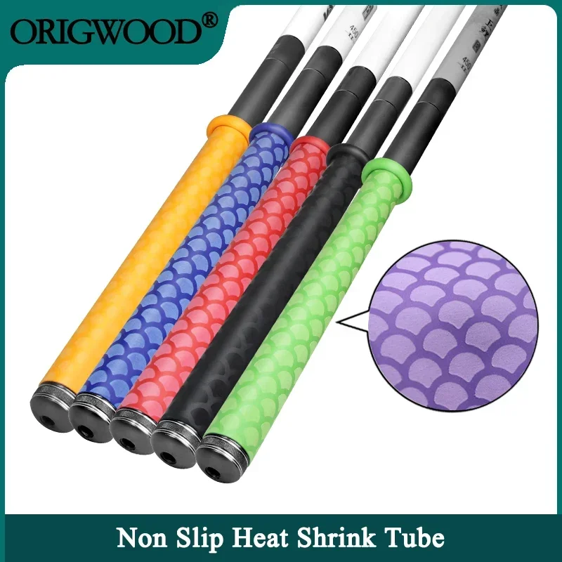 

1/3/5pcs Non Slip Heat Shrink Tube Fishing Rod Wrap Anti Skid Bicycle Handle Insulation Protect Racket Grip Waterproof Cover