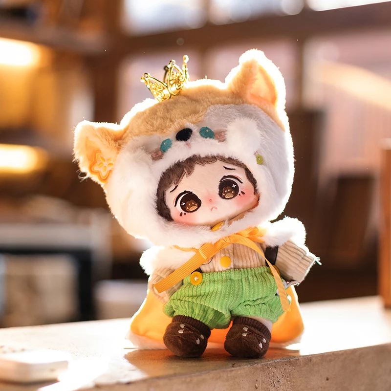 Buyoubuyou, muñeca de algodón de 20cm, muñeca masculina Original, ropa de muñeca genuina, ropa de repuesto de felpa, regalos sorpresa de cumpleaños Kawaii