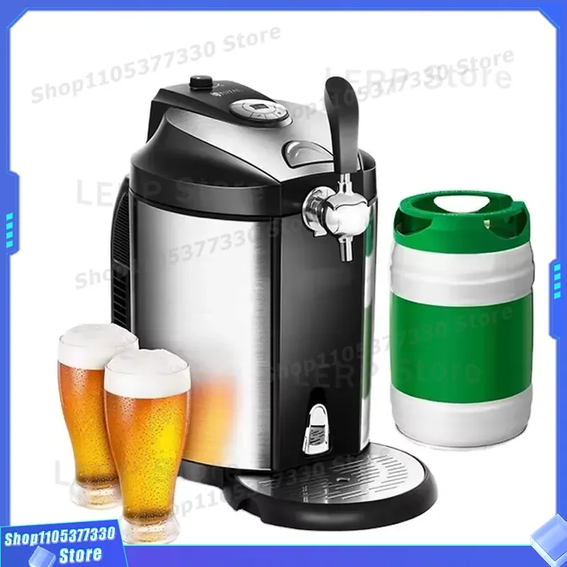 5L Portable Beer Dispenser Professional Beverage Carrier New Design for Household Use Durable Plastic Keg Tap System for