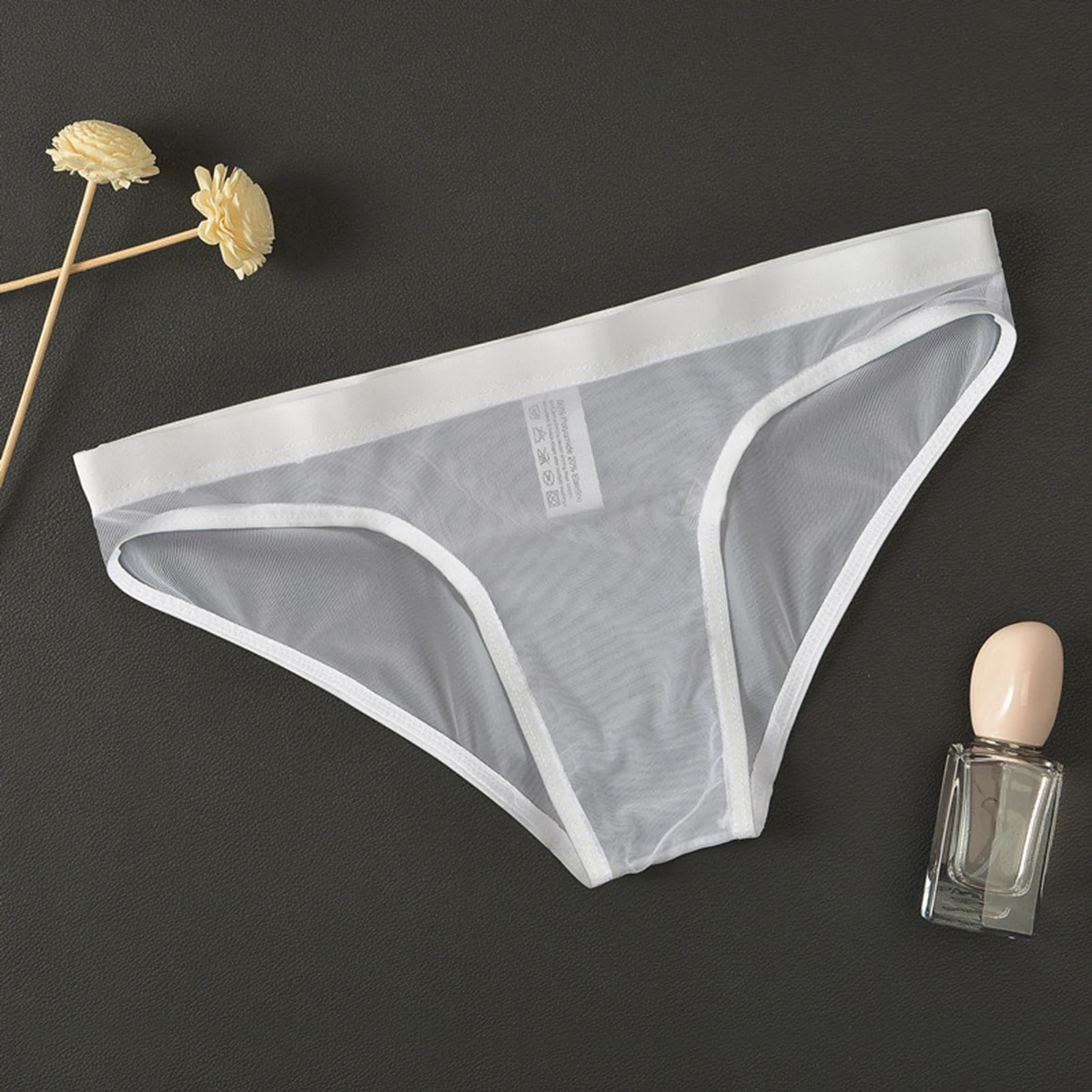 Underwear Ice Silk Men's Panties Sexy Seamless Boxer Shorts Underpants Bikini Ultra-thin Boxers Mens Underwear Bagless Triangle image 5