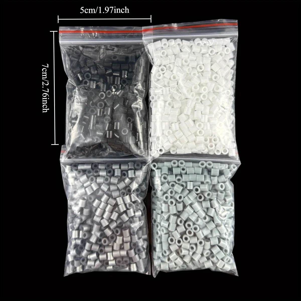 4000 pezzi di perline Hama 4 confezioni di perline fusibili da 5 mm Materiali per la produzione fatta a mano fai-da-te - Perline fusibili puzzle pixel creativi Giocattoli per bambini