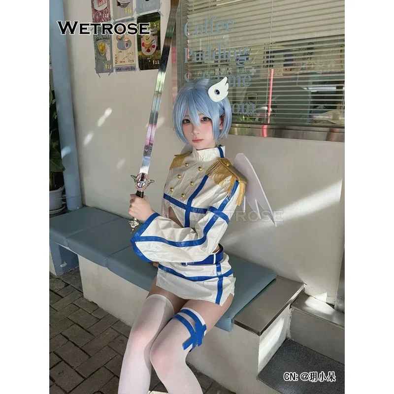 【Wetrose】In Stock Nociel Nonoa Cosplay Costume Nokieru 2.5 Dimensional Seduction Full Set Wings Sexy Leather Latex Halloween