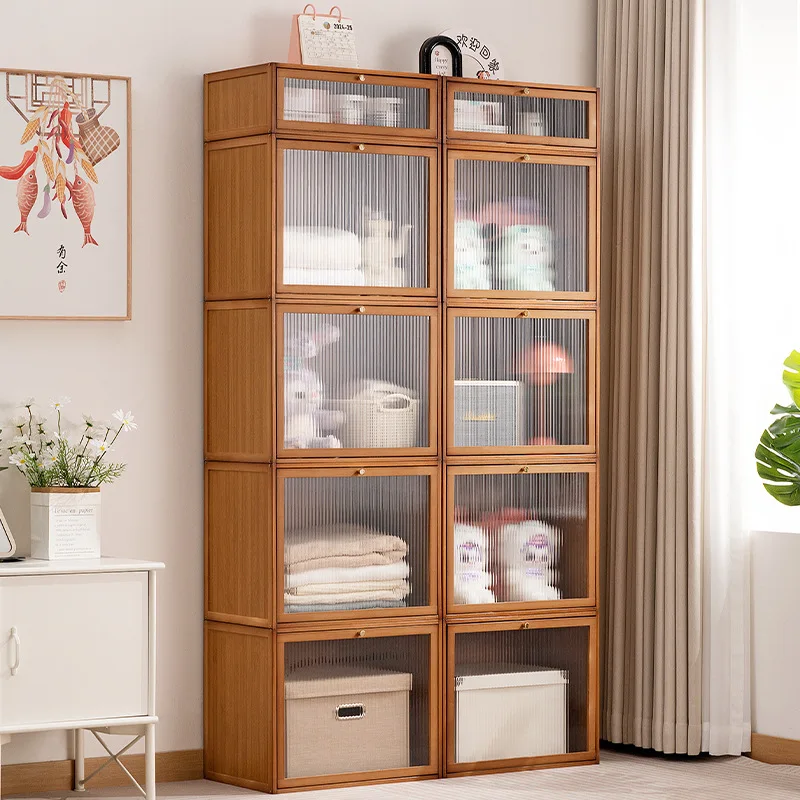 

Display cabinet Floor-to-ceiling simple living room storage cabinet Bedroom locker Office Funa simple locker bookcase