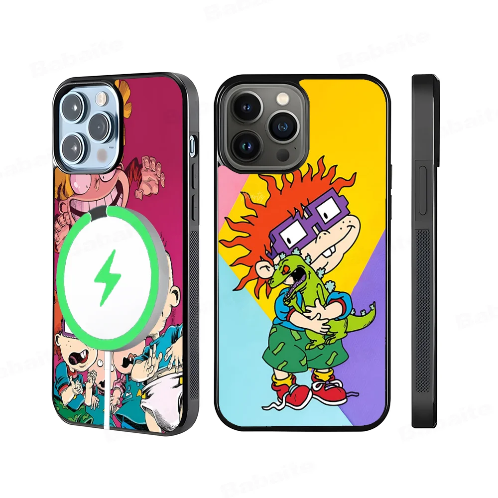 

Cartoon Funny R-Rugrats Phone Case Magnetic Case For IPhone 16 14 13 12 11 15 Pro Max Plus For Magsafe Wireless Charge Cover