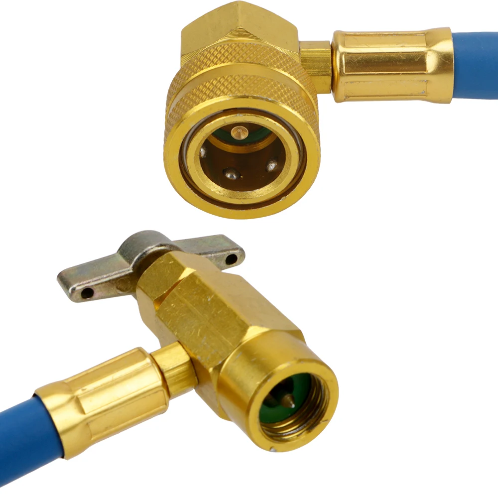 Freon r134a Air Conditioning Recharge Hose Car Air Conditioner Tools With Measuring Gauge