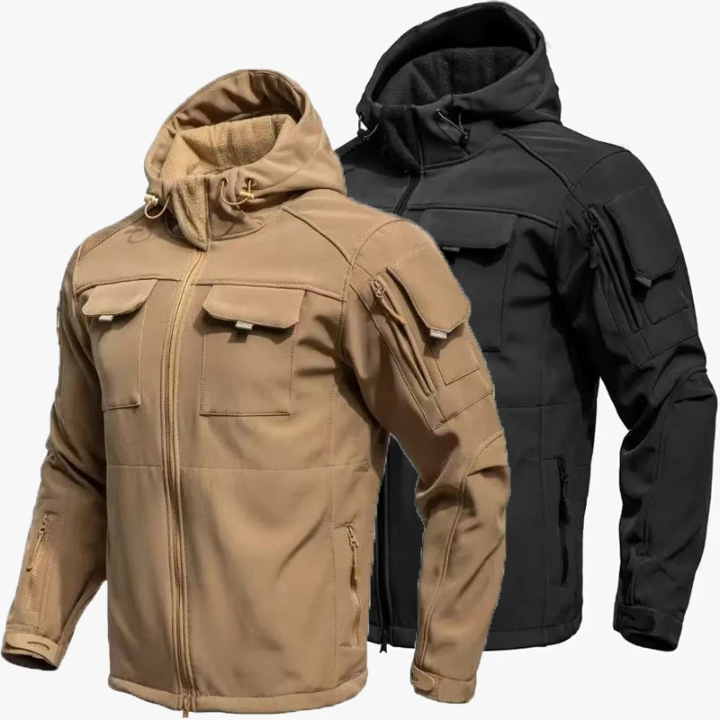 Abrigo militar invierno táctico hombre forro polar MOLLE - imagen 2