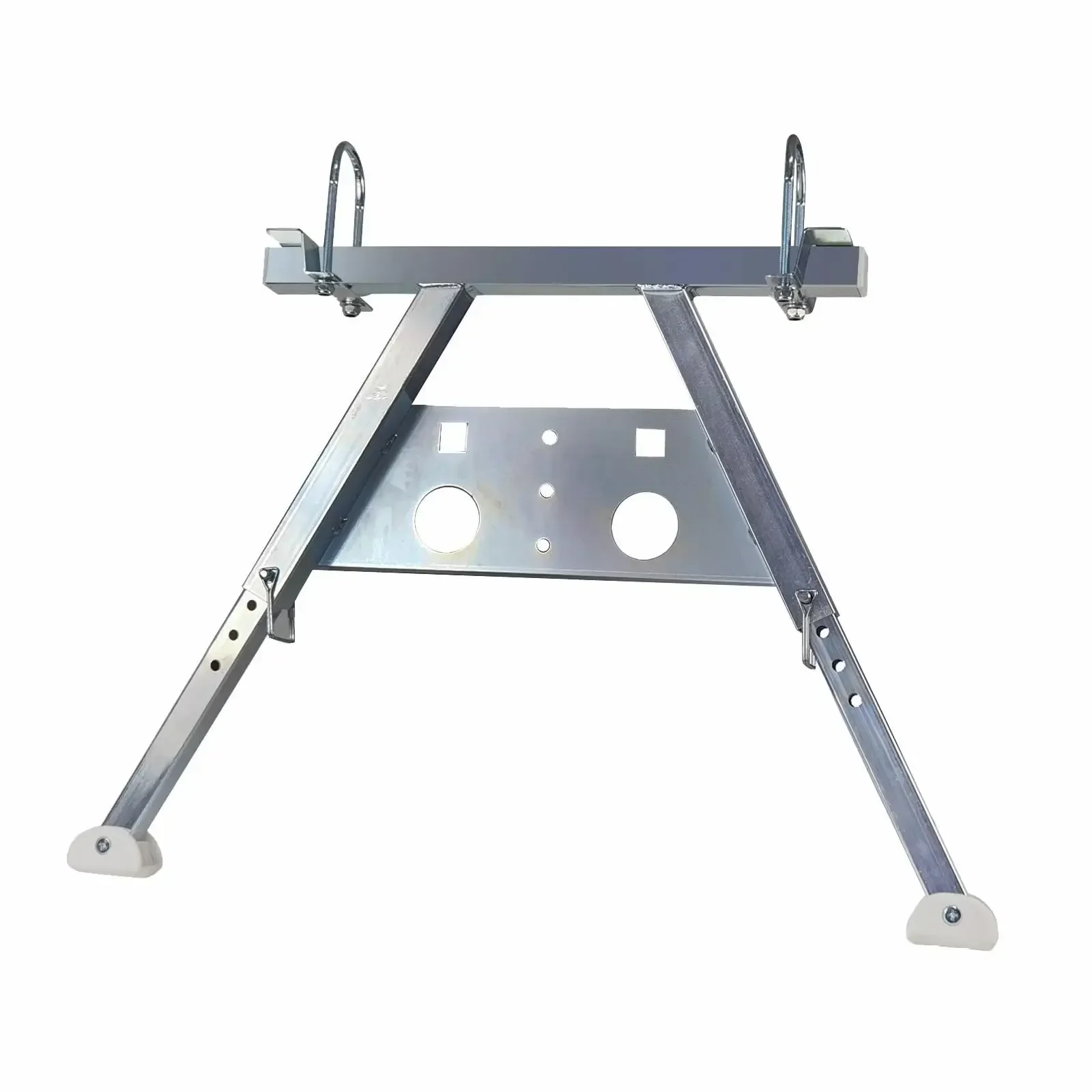 Ladder stabilizers for roofs, ladder supports, telescopic ladder stabilizers