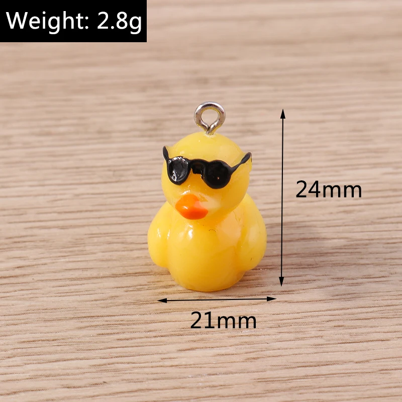 Tusember 10 Stück 3D Cartoon Tieranhänger Niedliche Harz-Bienenanhänger für Schmuckherstellung Ohrringe Halskette DIY Handwerk – Detail 11