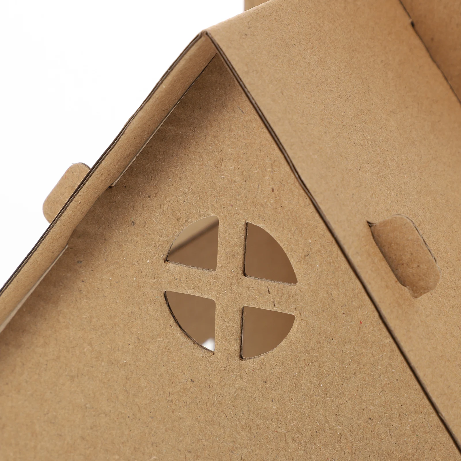 

2pcs Cardboard House DIY Kids Building Toys Educational Science Kits Mini Color Castle Paper Draw Toddler Safe