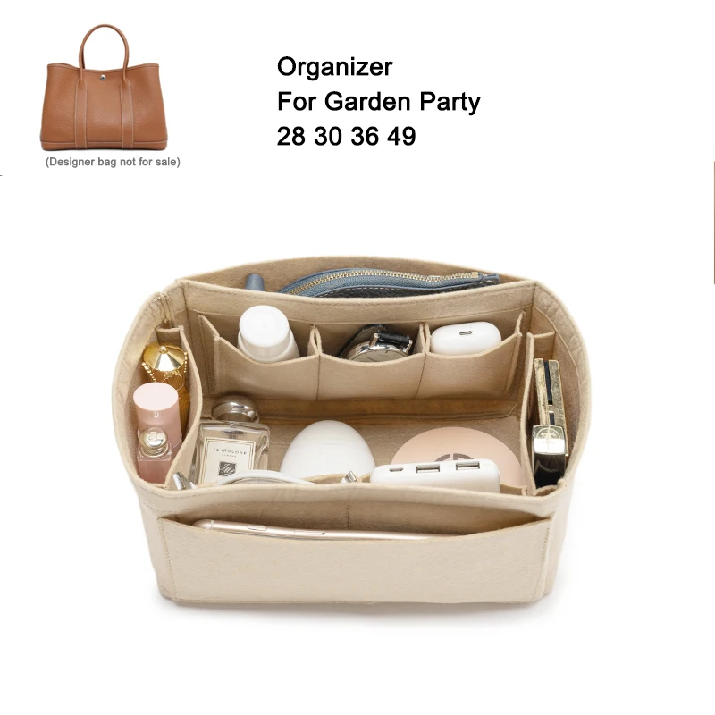 Custom Bag Organizer for Her. Garden Party Designer Handbags 28 30 36 49,Purse Organizer Insert,Tote Bag Liner