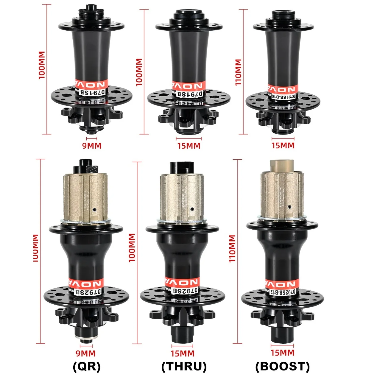 

Велосипедные втулки Novatec D791SB D792SB MTB, дисковый тормоз QR/THRU/BOOST, 24/28/32 отверстий для K7 HG SRAM NS SX 8 9 10 1112 скорость