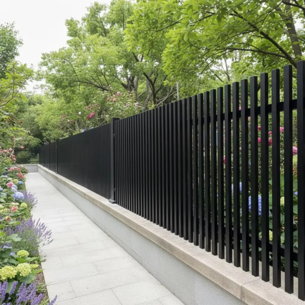 

Eco-Friendly Weather-Resistant Aluminum Fence UV-Proof Durable Powder Coated Vertical Blade Customizable Outdoor Security