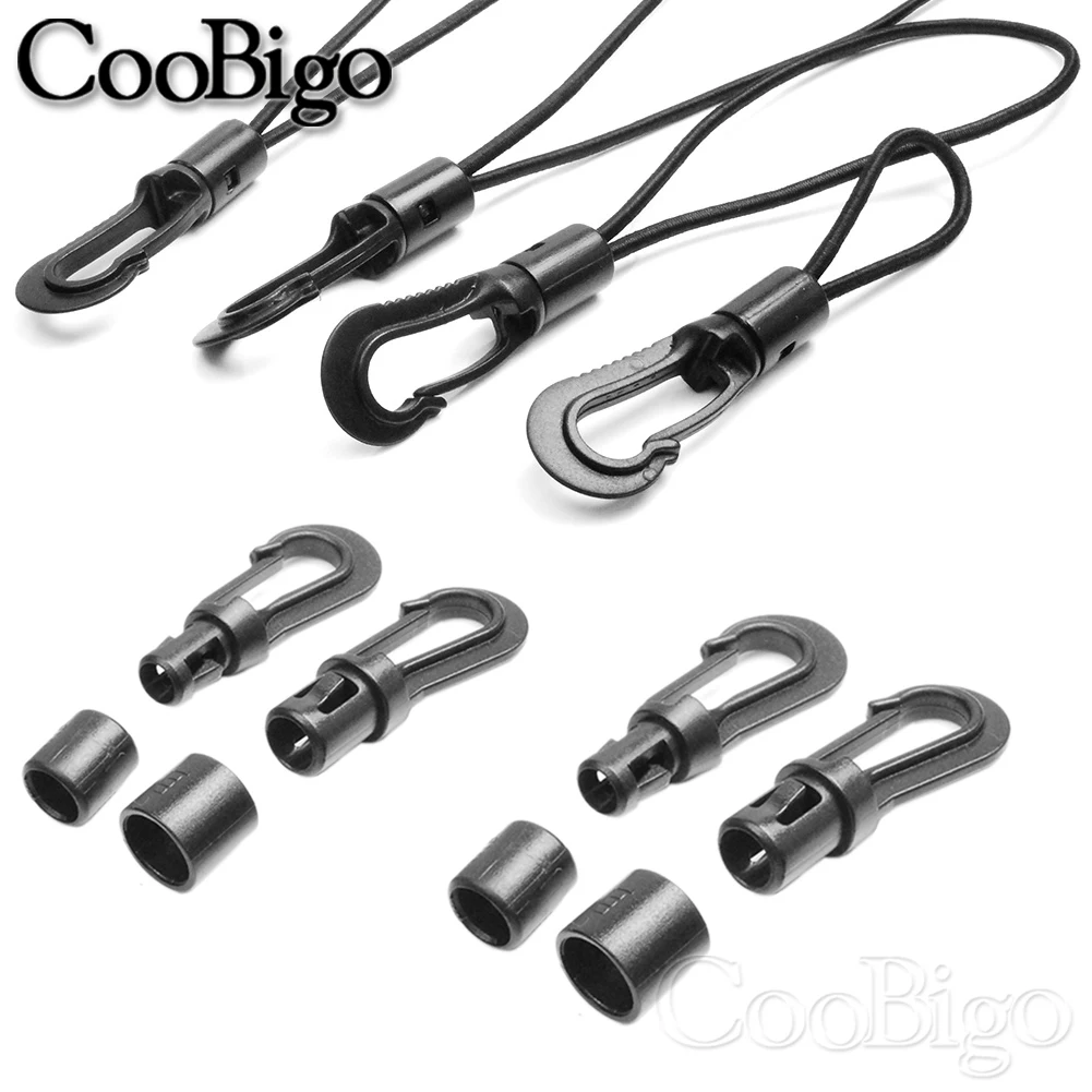 5/50 قطعة حبل مرن هوك شريط مطاطي كليب بنجي صدمة الحبل نهاية السحابة الغسيل الدراجة في الهواء الطلق قارب كاياك اكسسوارات للقوارب #1