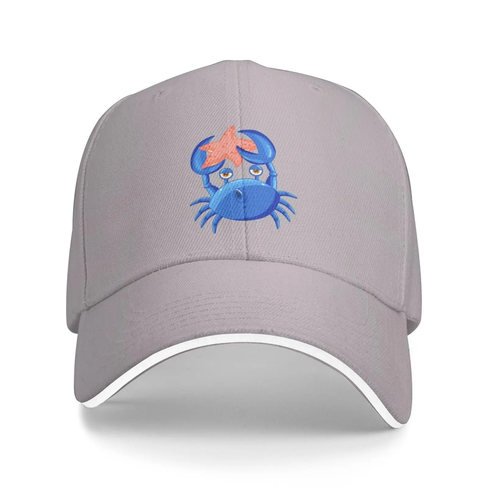 Crabs and Starfish Baseball Cap Women Men Hats Adjustable Truck Driver Sun Hat Dad Baseball Caps