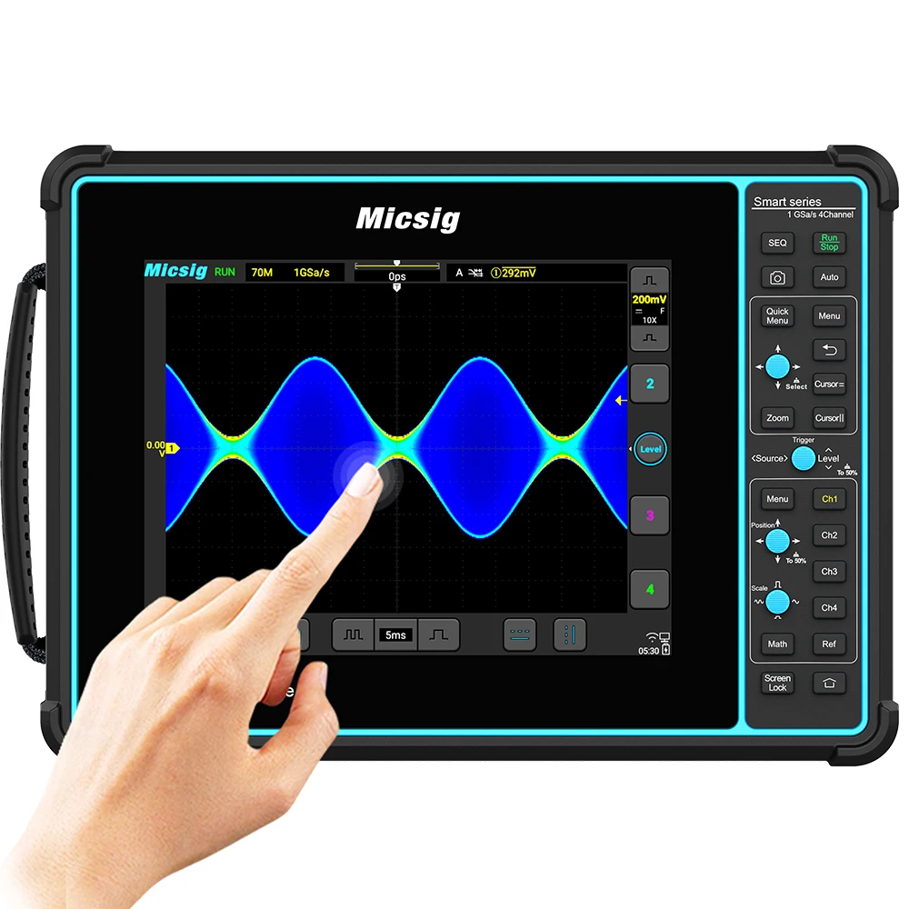 Oscyloskop do tabletów Micsig STO1004 Plus 100MHz 4CH 1GSa pamięć masowa ekran dotykowy z baterią 28mp oscyloskop cyfrowy STO1004