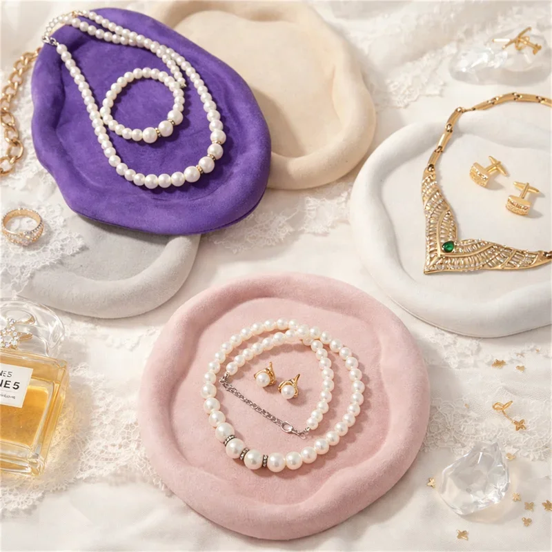 Soft Felt Jewelry Display Stand Counter Storage Holder For Ring Brooch Hairpin Retail Show Props