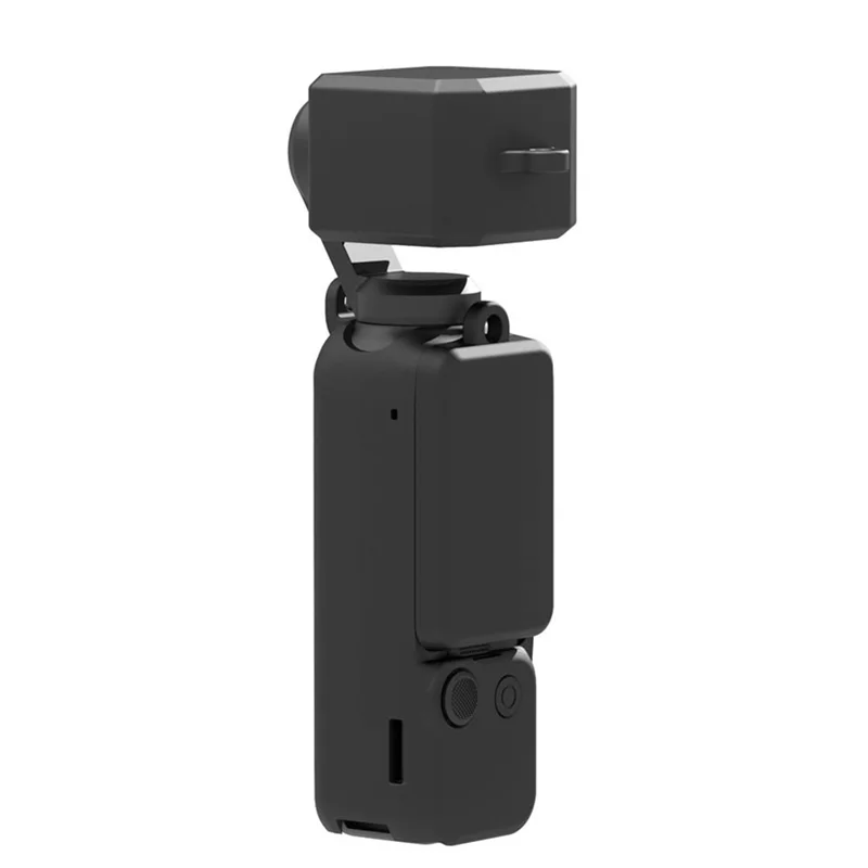 Efficiënt voor DJI OSMO POCKET3 Pocket Camera Siliconen beschermhoes Anti-valshell Zwart