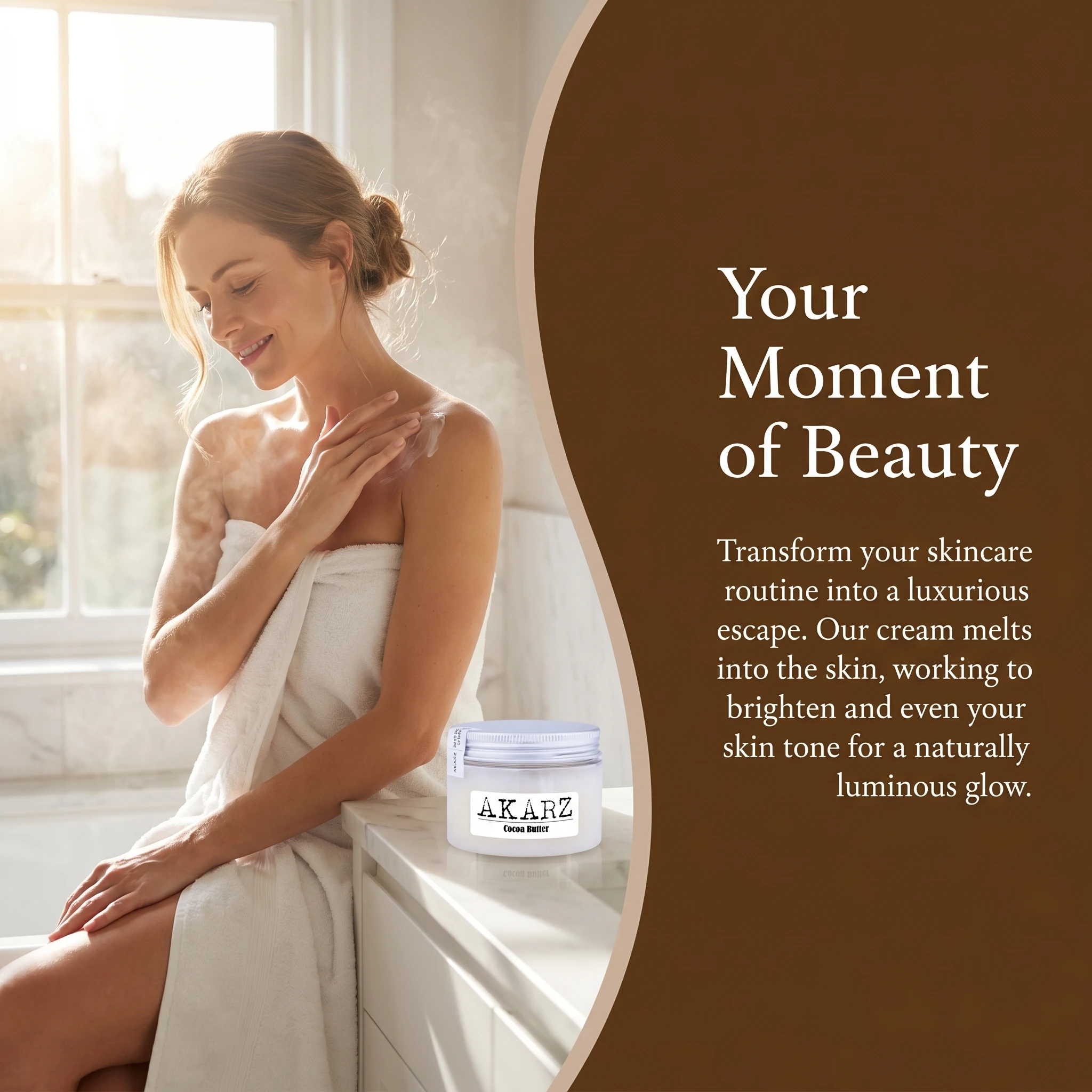 AKARZ  Neck Skin Care Cocoa butter Cream high-quality Fade wrinkles Anti-Aging Whitening Beauty Care Cream