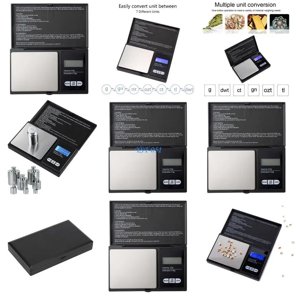 

E15A Digital Electronic Scales Measuring Kitchen Scales Drip Coffee Scale LCD Display