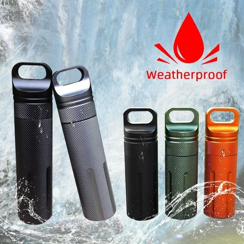 

Professional Outdoor Survival Camping CNC Waterproof Bottle Emergency First Aid EDC Tank Box