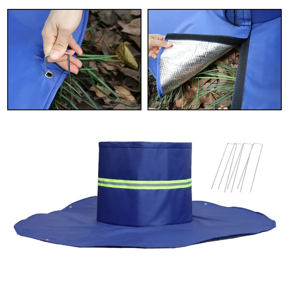 Outdoor Winter Plant Cover Bag For Root And Stump Protection With Adjustable Straps Suitable For Landscaping And Gardening