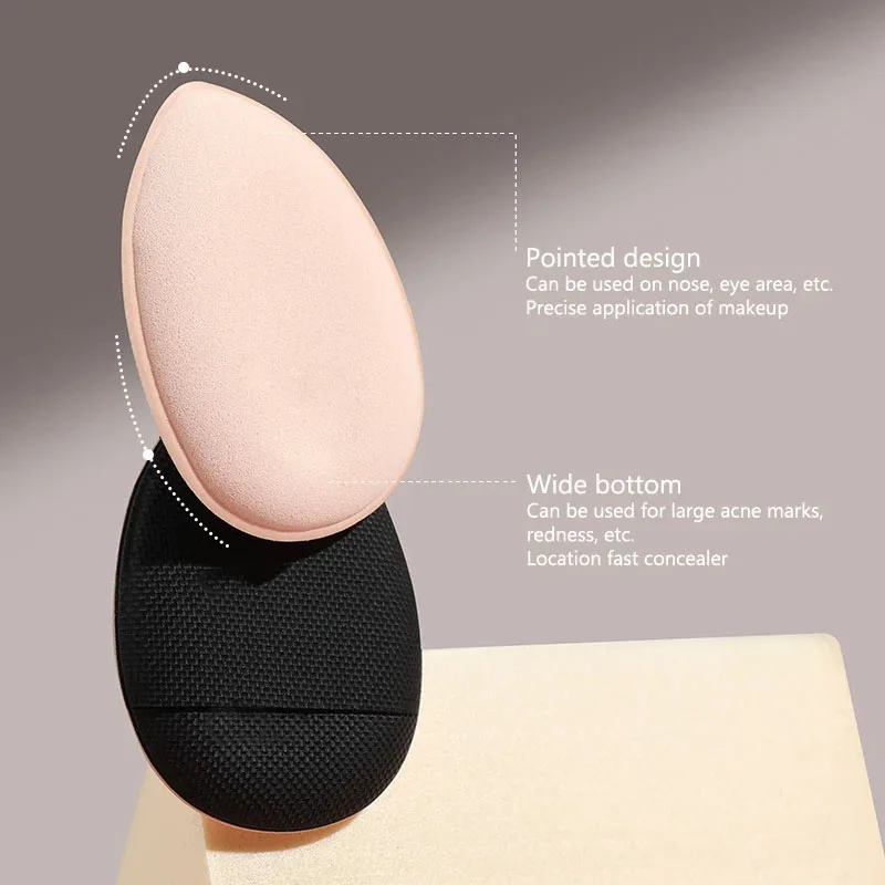 Mini Makeup Puff Super Soft Beauty Cosmetic Beauty Tools Foundation Powder Finger Sponge Puff Women Facial Pads Pack accessori