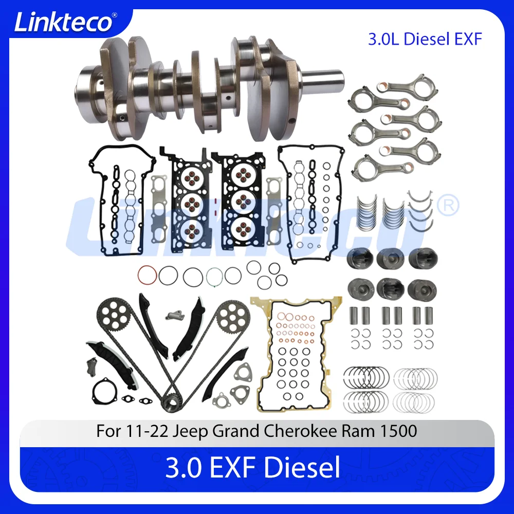 

Поршень и кольца Cranksahft, полный комплект прокладок, комплект подшипников цепи ГРМ 11-22 3,0 L T EXF для JEEP GRAND CHEROKEE LANCIA RAM 1500