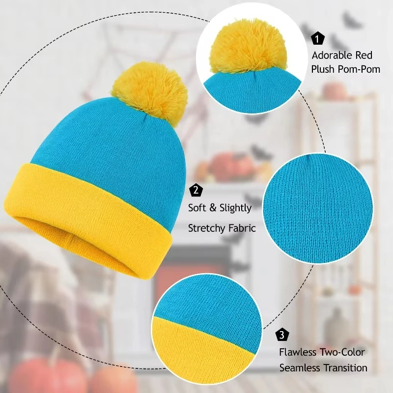 Winter beanie hat and gloves set 17
