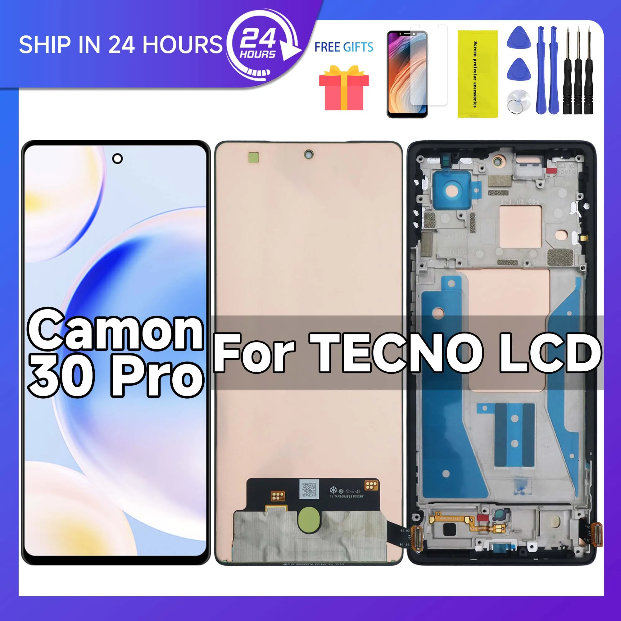 display-lcd-di-alta-qualita-da-678-pollici-per-tecno-camon-30-pro-cl8-gruppo-digitalizzatore-touchscreen