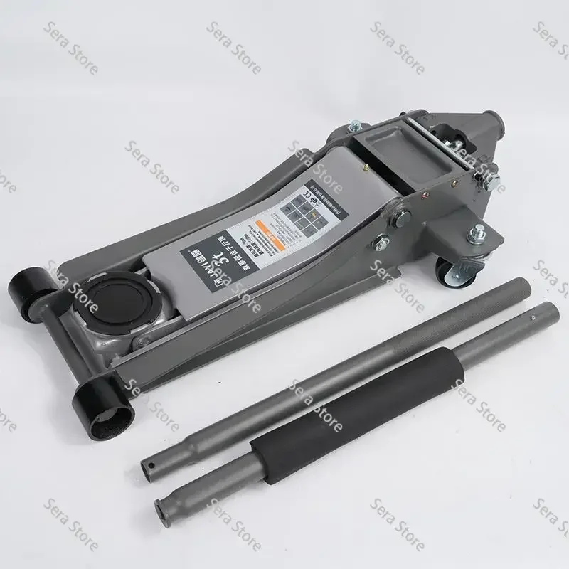 NEW Horizontal Jack New 3t Horizontal 2.5 Car Tire Replacement Small Cargo Auto Repair Off-road Heavy Duty Double Pump Oil Press