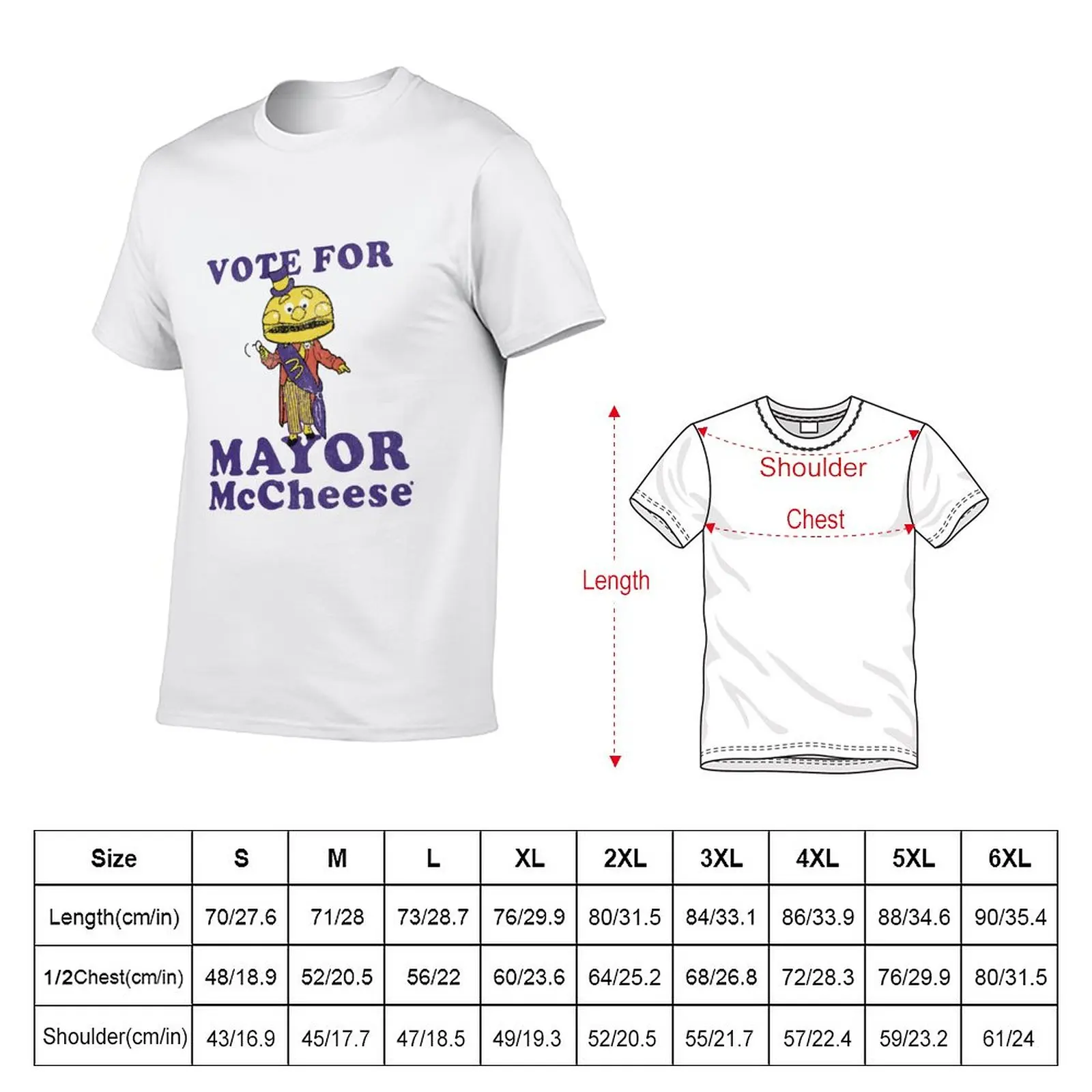 New Vote for Mayor McCheese - Vintage Repro T-Shirt Oversized t-shirt cute clothes quick-drying t-shirt t shirts for men