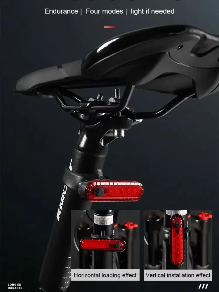 AliExpress NONE Rear Bike Tail Light USB Rechargeable Ultra Bright Taillights Fit On Bicycle Easy to Install for Cycling Safety Bicycle Light