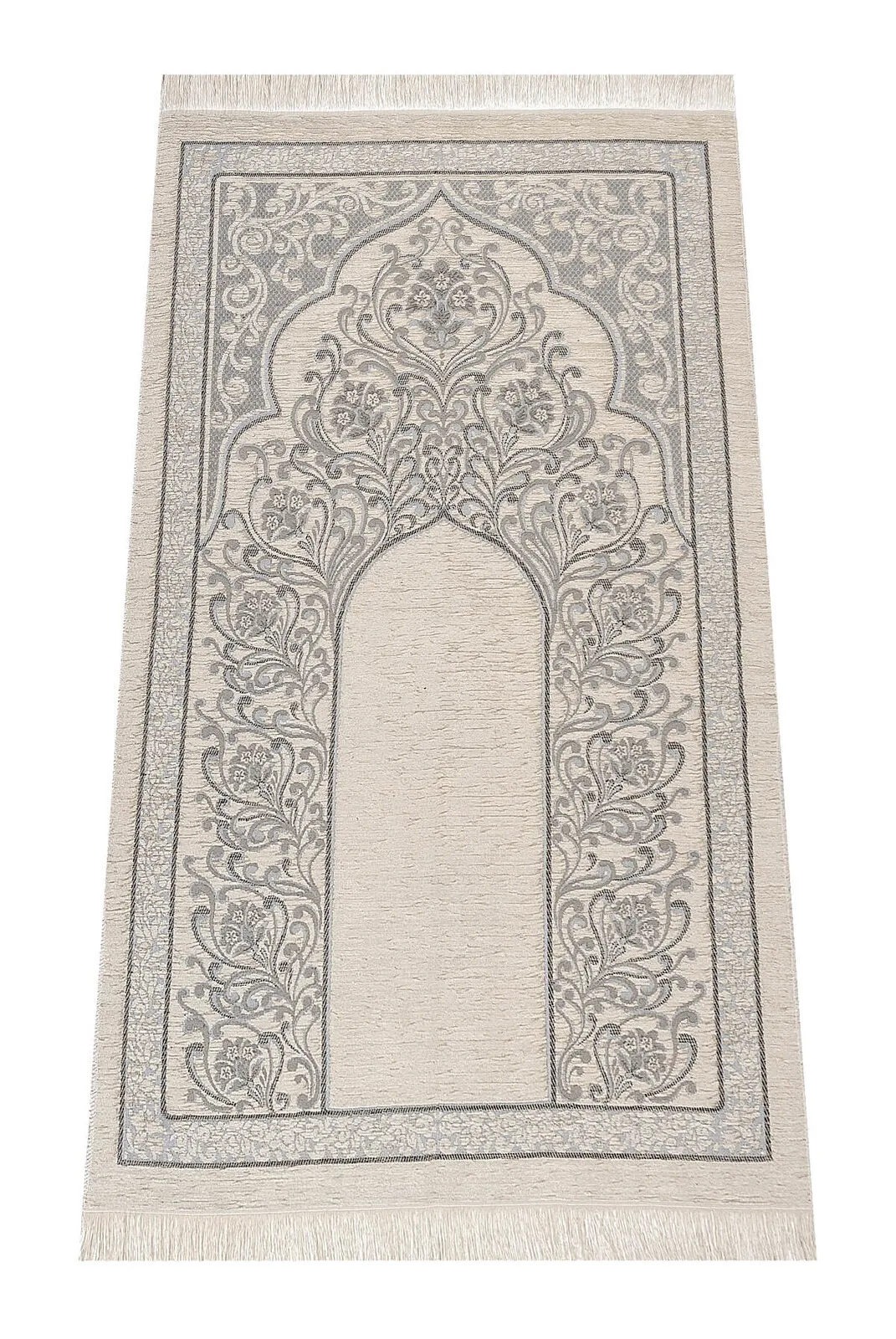 New Mihrablı Şönil Prayer Gray Sheet of Muslim Islamic Prayer Mat Holy Quraan Islamic Mats