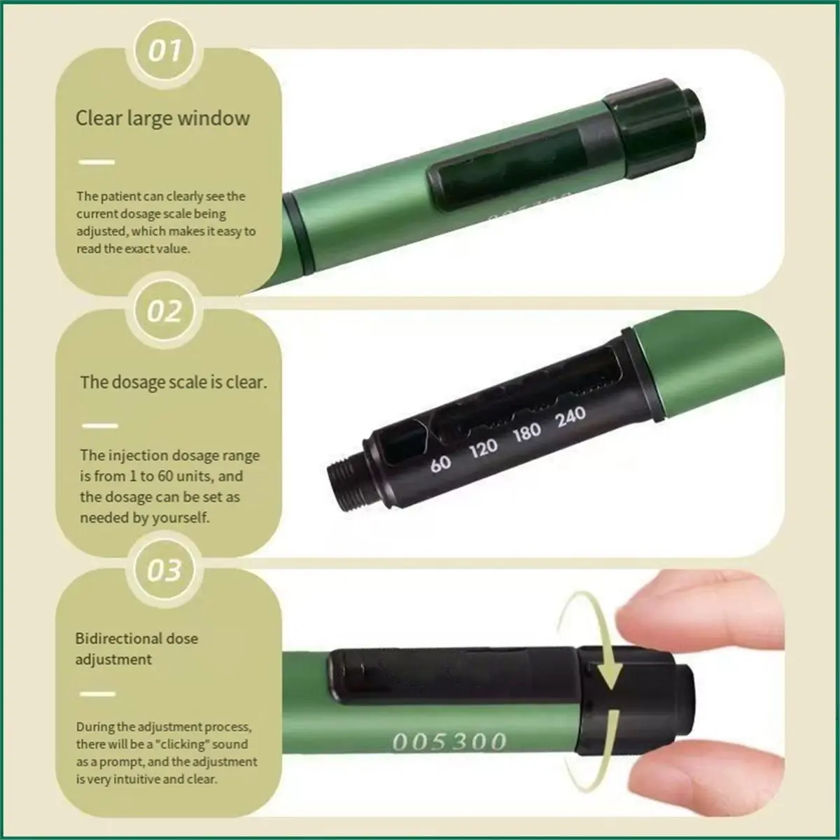 

618 Mega Sale Gansulin Pen Insulin Pen Automatic Syringe is Suitable for Gansulin R/N Refill No Medicine No Needles 3ml