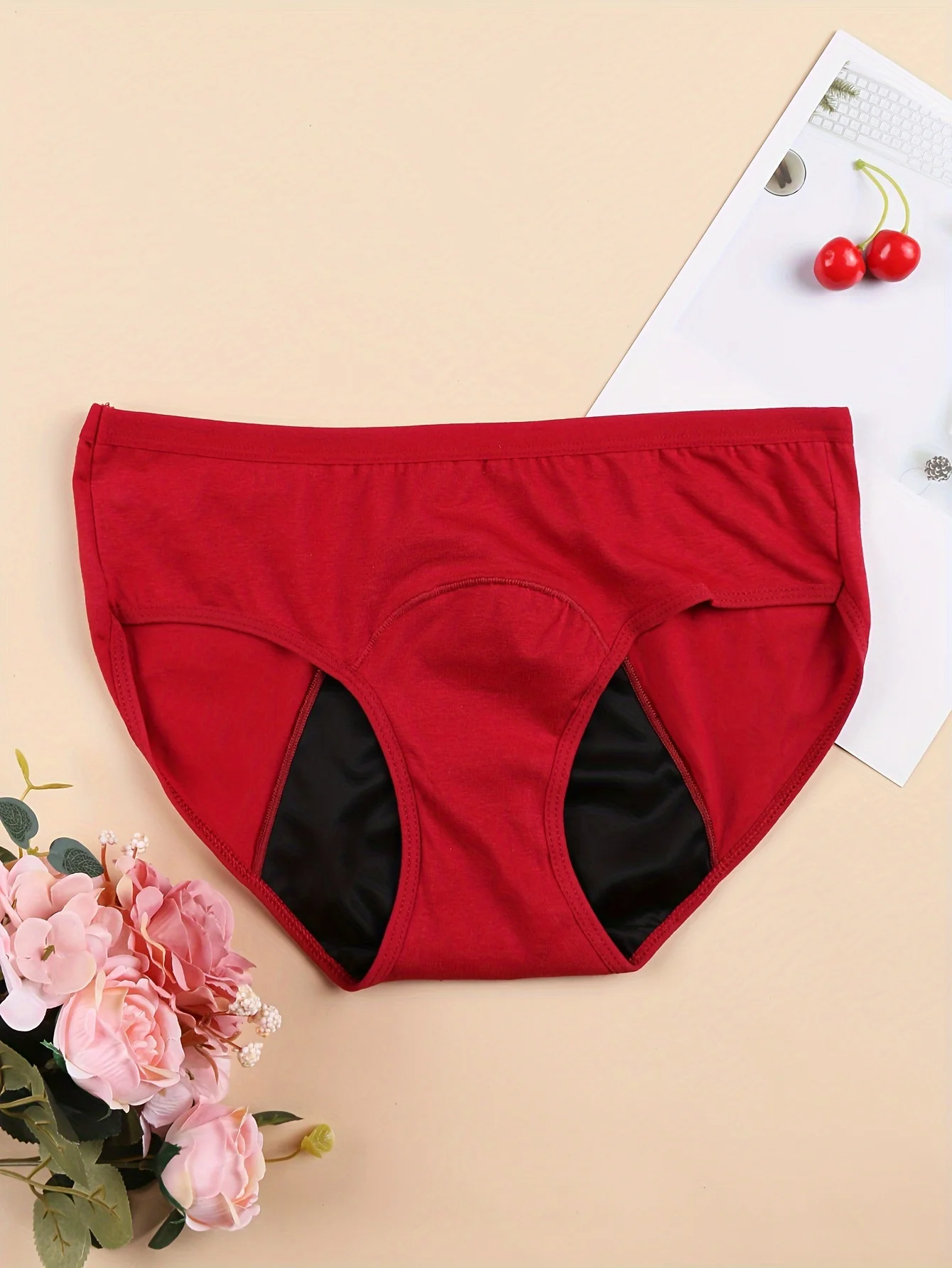 2 PCs Menstrual Period Panties, Comfy & Breathable Full-Coverange Anti-Leak Panties, Women\'s Lingerie & Underwear