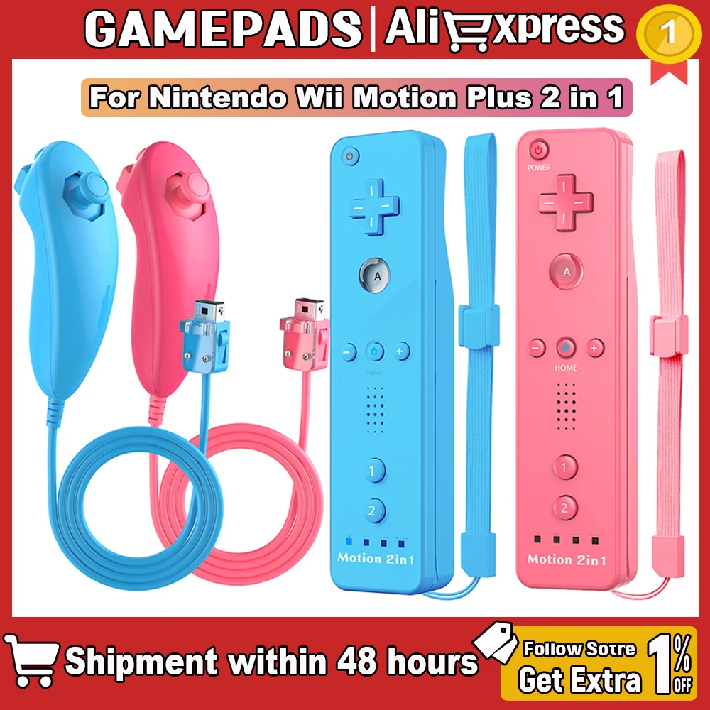 Manette pour Nintendo Wii, télécommande Wii avec coque en silicone et sangle compatible avec Nintendo Wii/Wii U/Wii Mini avec fonction de mouvement