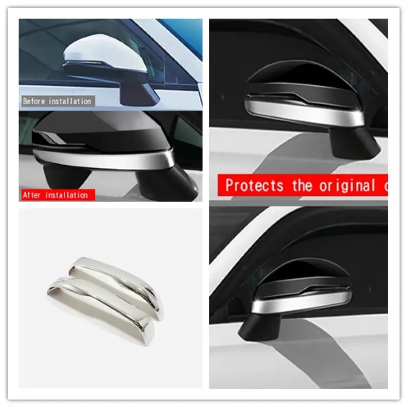 

Side Door Rearview Mirror Cap Cover Frame Protection Rear View Strip Trim For Honda HRV HR-V 2021 2022 2023 ABS Car Accessories