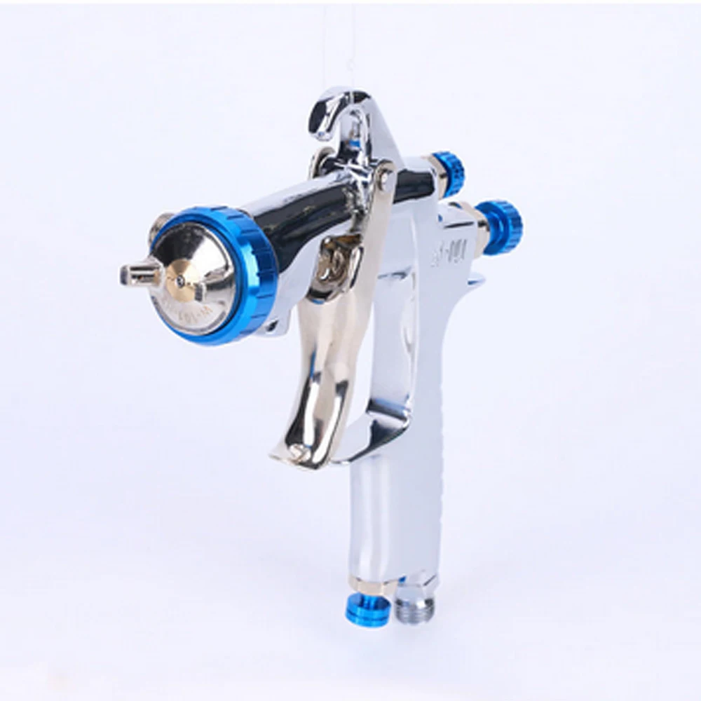 Tpaitlss HVLP W-101 Gravity Spray Gun with 400CC Plastic cups and 0.8/1.0/1.2/1.5/1.8mm spray nozzle