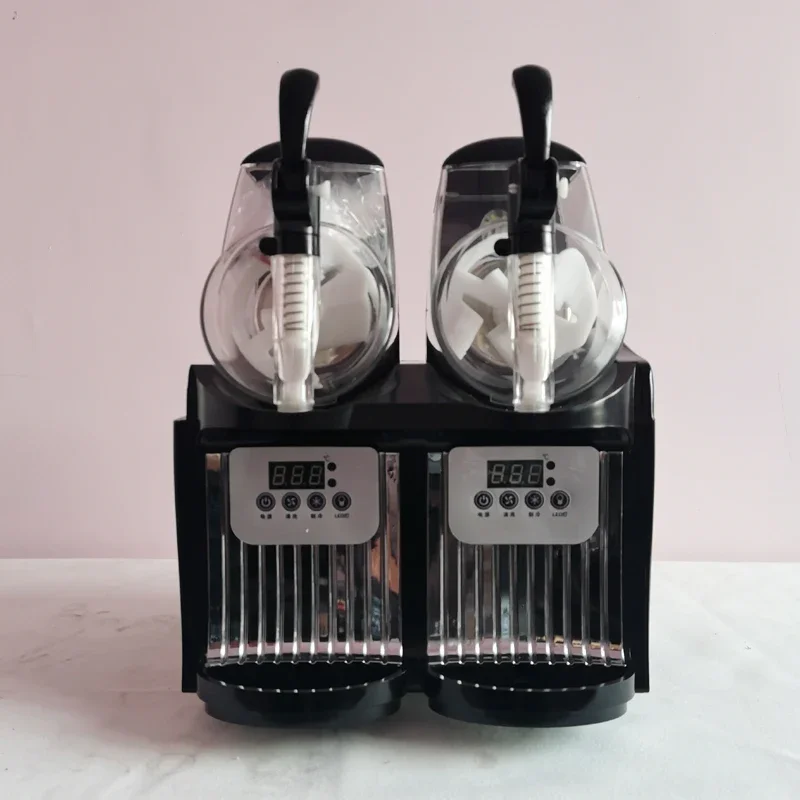 

2L*2 Home Slush Maker Frozen Drink Beverage Dispenser Commercial Slushy Machine Ice-Cool Juice Smoothie Making Equipment