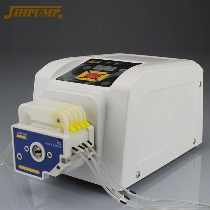 JIHPUMP 110v 220v 100 Small Easy Load Dual Peristaltic Pump Controller Water Liquid Dosing Hose Pumps Pumping Machine Price