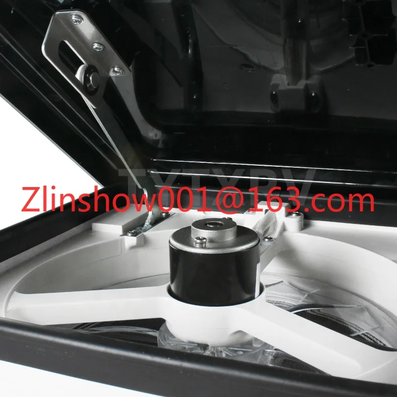 12V 11inch 280mm RV Roof Vent Skylight Exhaust Fan Manual Lifting Black Lid for Campers & Caravans