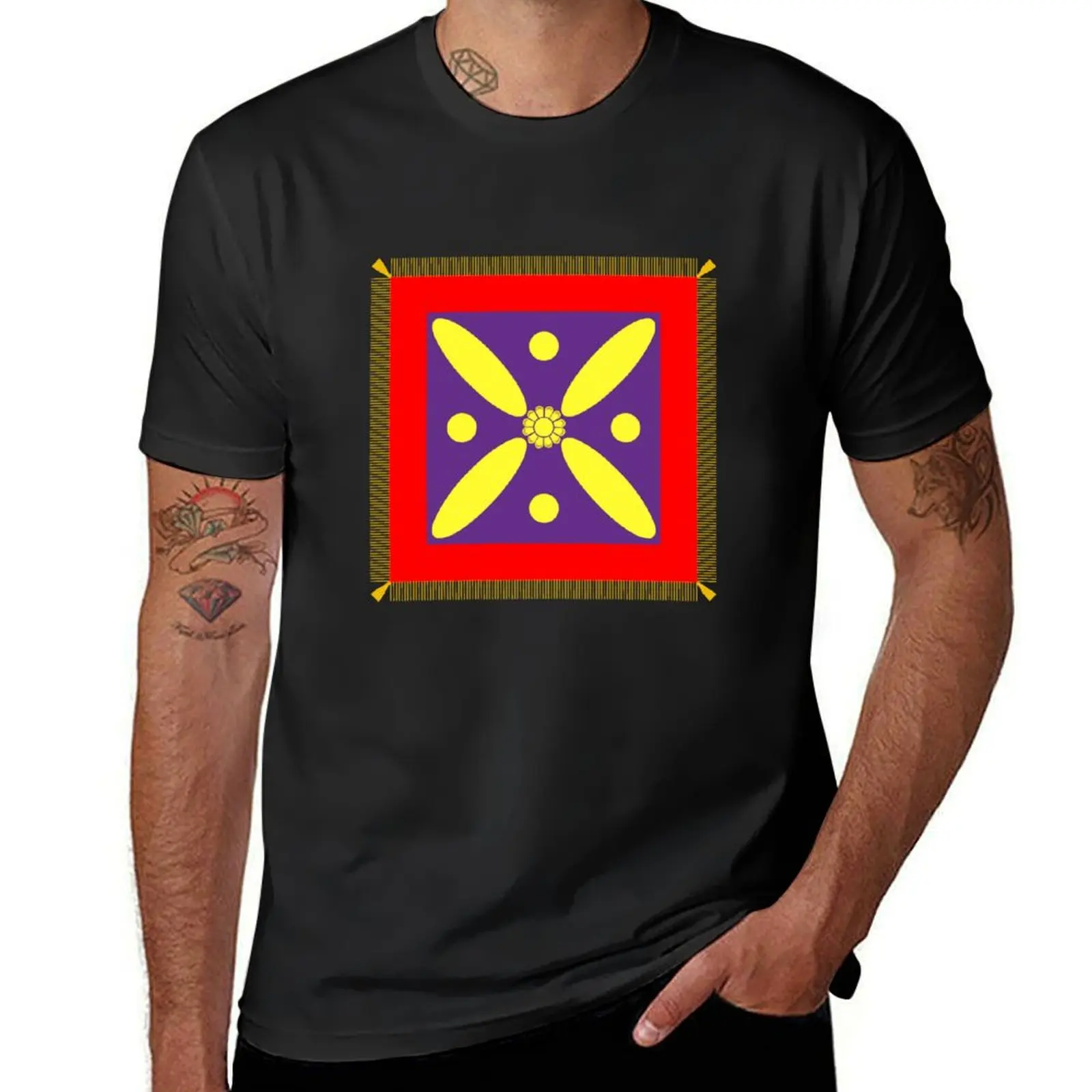 Sassanid Flag of Persia T-Shirt customizeds vintage clothes heavy weight t shirts for men