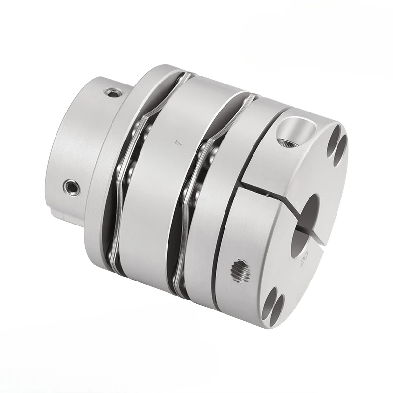 Double diaphragm step coupling large torque stepping servo motor screw elastic module coupling